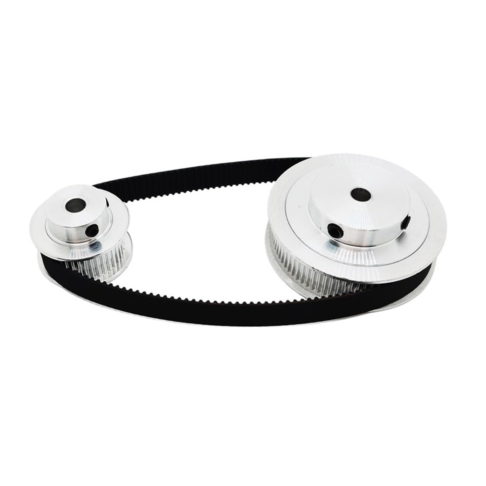 Kit de polea de correa HTD 3M de 120 dientes y 30 dientes Juego de poleas de 30T y 120T Juego de ruedas síncronas 3M Ancho de correa 10 mm Polea de distribución HTD3M(120T Bore 8mm,BELT LENGTH