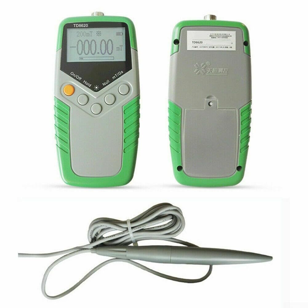 TD-8620 Digitales Gauß-Messgerät, 0–2400 mT, mit Metallsonde, hochpräziser Magnetfeld-Tester für Motoren, Magnete und industrielle Anwendungen, automatische Datenaufzeichnung