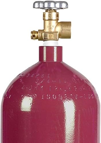 Miniatura 3 de Nuevo cilindro de nitrógeno de acero de 40 pies cúbicos con válvula CGA580