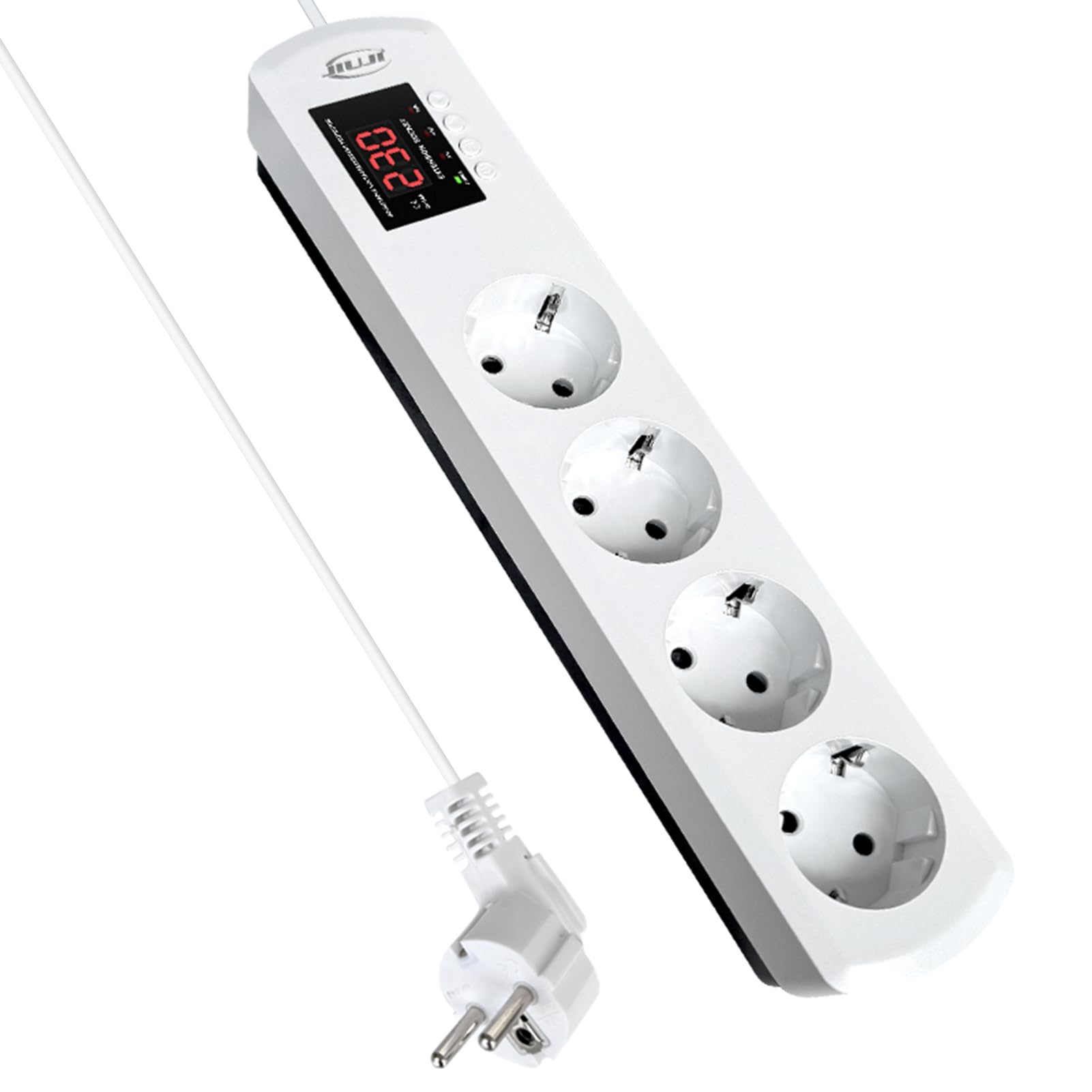 Presa di Protezione di Tensione con Display in Tempo Reale Design Durevole per Casa e Ufficio