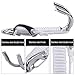 Reef Drift Hook, Diving Double Dual Stainless Steel Reef Drift Hook with Line for Cave Dive(White)