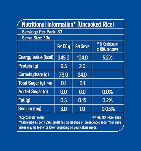 Image of Kohinoor Pulao Basmati Rice, 1 kg | Long-Grain Basmati (Cooked grain up to 18 mm) | Aromatic & Flavorful Rice | Ideal for Pulao (Pack of 6)