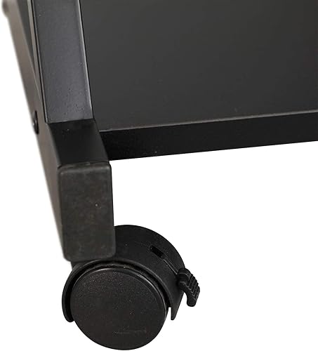 Miniatura 6 de SogesGame Carrito de escritorio portátil compacto para computadora para espacios pequeños, estación de trabajo de trabajo, carrito de computadora