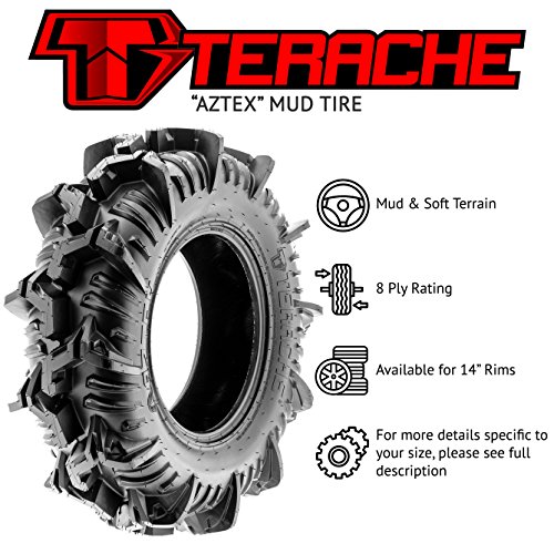 Terache 30X9-14 30X9X14 Atv Utv Muddy Sanddy Tire 8 Pr Te-Az - Set Of 4 #TOP1