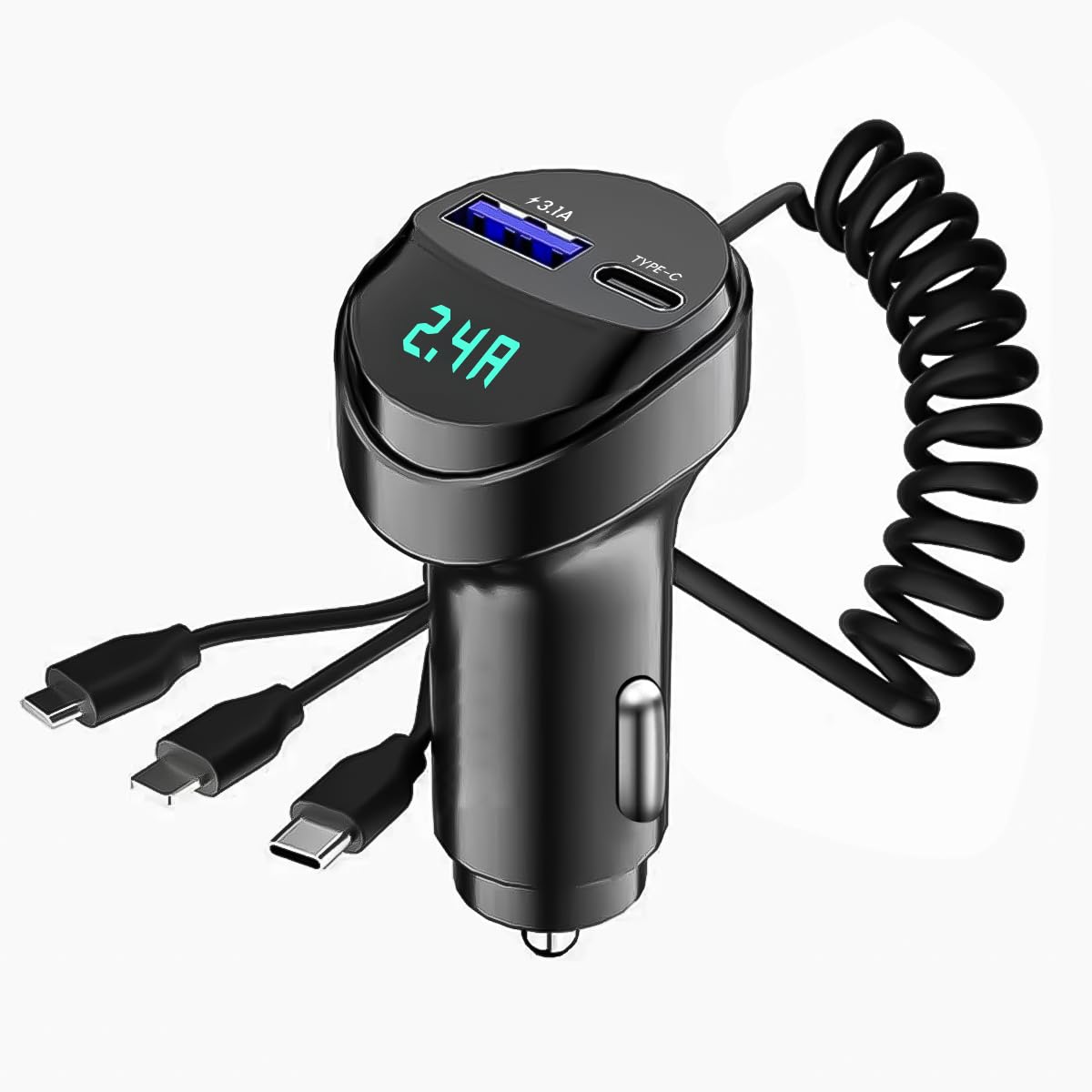 STHIRA® Car Charger 5 in 1 Multi-Port Car Charger 18W PD Fast Charger with LCD Digital Display iPhone Car Charger Type C Charger USB A Charger Cigarette Lighter Car Charger for 24V/12V Vehicles (B0CR9RGNBY) Amazon Price History, Amazon Price Tracker