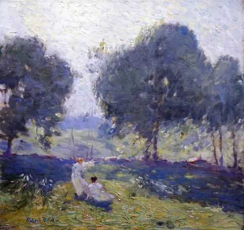Peinture à l'huile Breezy Day par Robert Reid - Reproduction sur toile 12x16 pouces