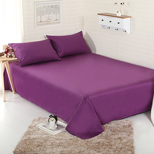 Drap plat de couleur pure 230x230 cm au style simple et clair - 2