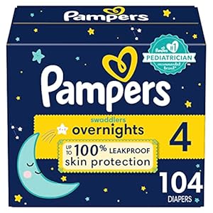 Pampers Swaddlers Overnights Diapers – Size ...