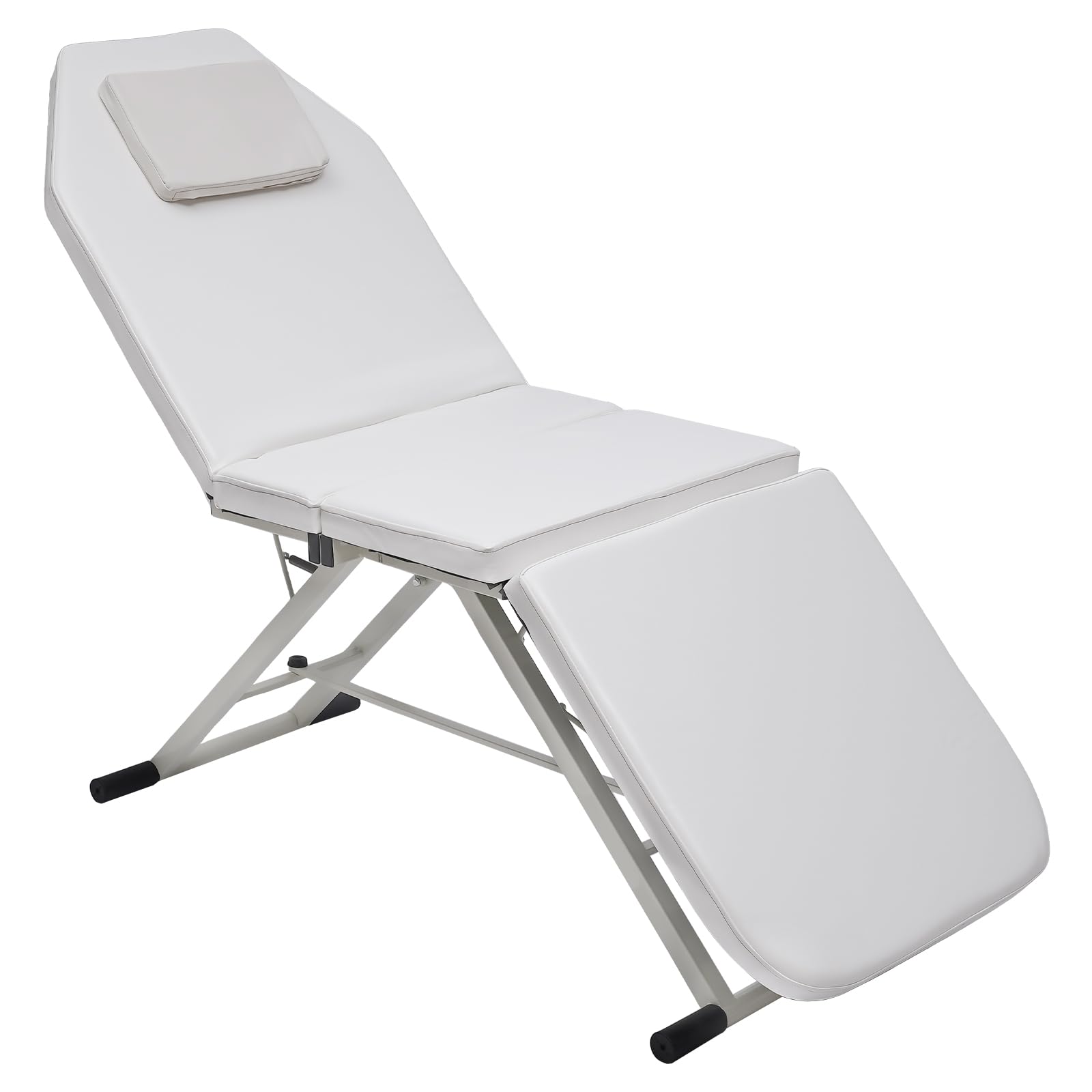 Tragbares Tattoo-Massagebett SchöNheitsmassagestuhl Geeignet FüR Professionelle Masseure Massagetherapeuten Heimanwender Massagezentren Reflexzonen-Salons Gesundheitszentren Moderner Stil Weiß