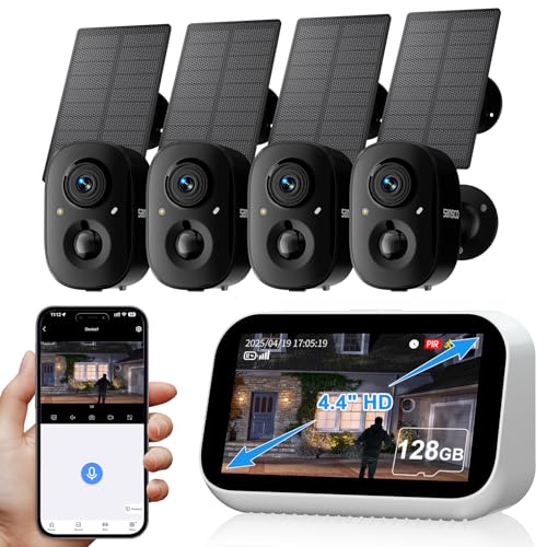 Outdoor Security Camera System with NVR: SANSCO 4CH 2K Wireless Security Cameras System Guide