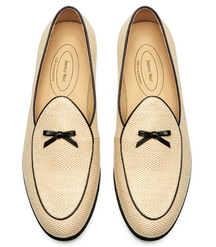 Image of Journey West Men's Suede Leather Belgian Loafers for Men Slip-on Casual Penny Casual Loafers