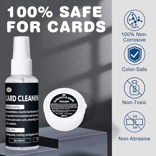 Lunza Trading Card Cleaning Kit – Boost Grading Score & Restore Collectible Value | Safe for Trading, Sports, Gaming Cards & More | Scratch Repair & Surface Care | Non-Abrasive & Damage-Free - Image 5