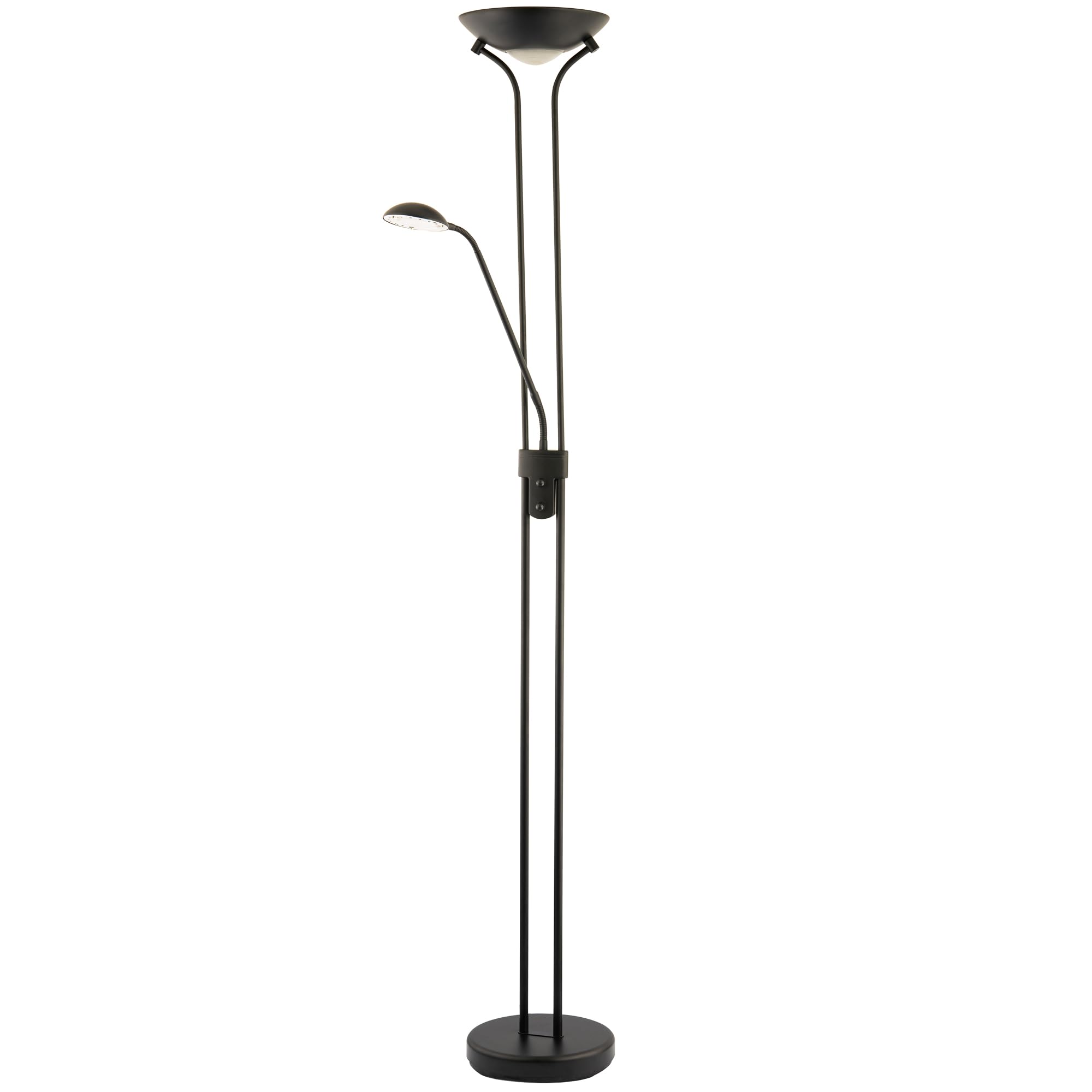 B&Q -  Led Mother And Child Floor Lamp In Matte Black With Rotary Dimmer Switches