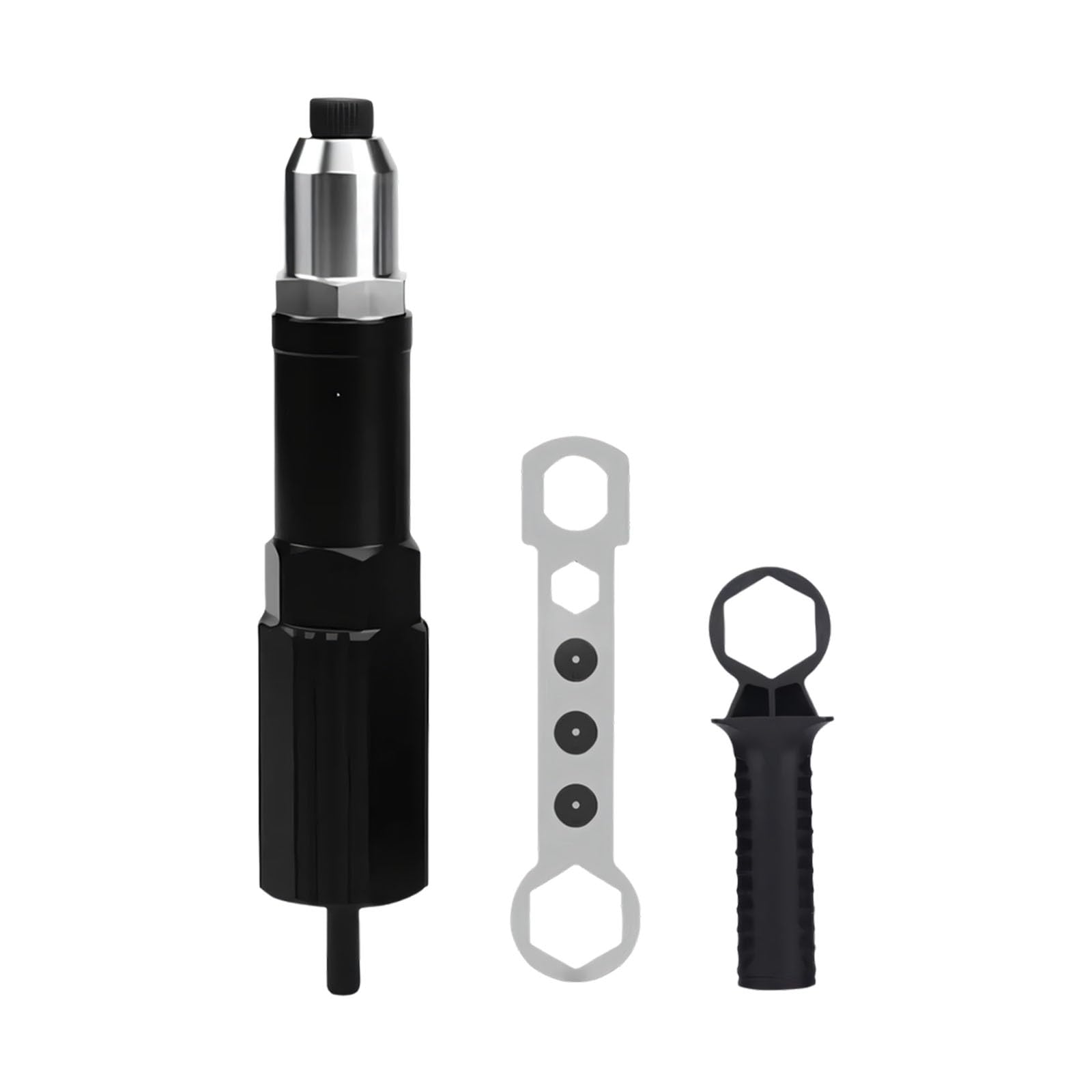 Multi Size Riveting Accessory Set for Hand Drill Has 2.4mm 3.2mm 4.0mm 4.8mm Tips Strong Alloy Build Rivet Adapter
