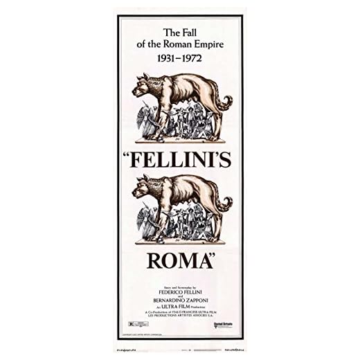 Fellini's Roma POSTER Movie (14 x 36 Inches - 36cm x 92cm) (1972) (Insert Style A)