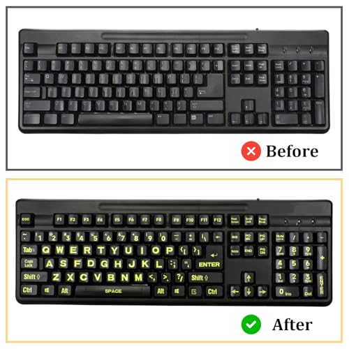 Pegatinas Grandes para Teclado en Inglés Heclia Universal miniatura 7