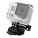 Reflex Camera 360 Degree Swivel Helmet Mount with Adhesive Sticker Provides a Secure, Hands-Free Solution for Go Pro Hero Max, Insta 360, D J I Sports Cameras on Bicycle or Motorcycle Helmets