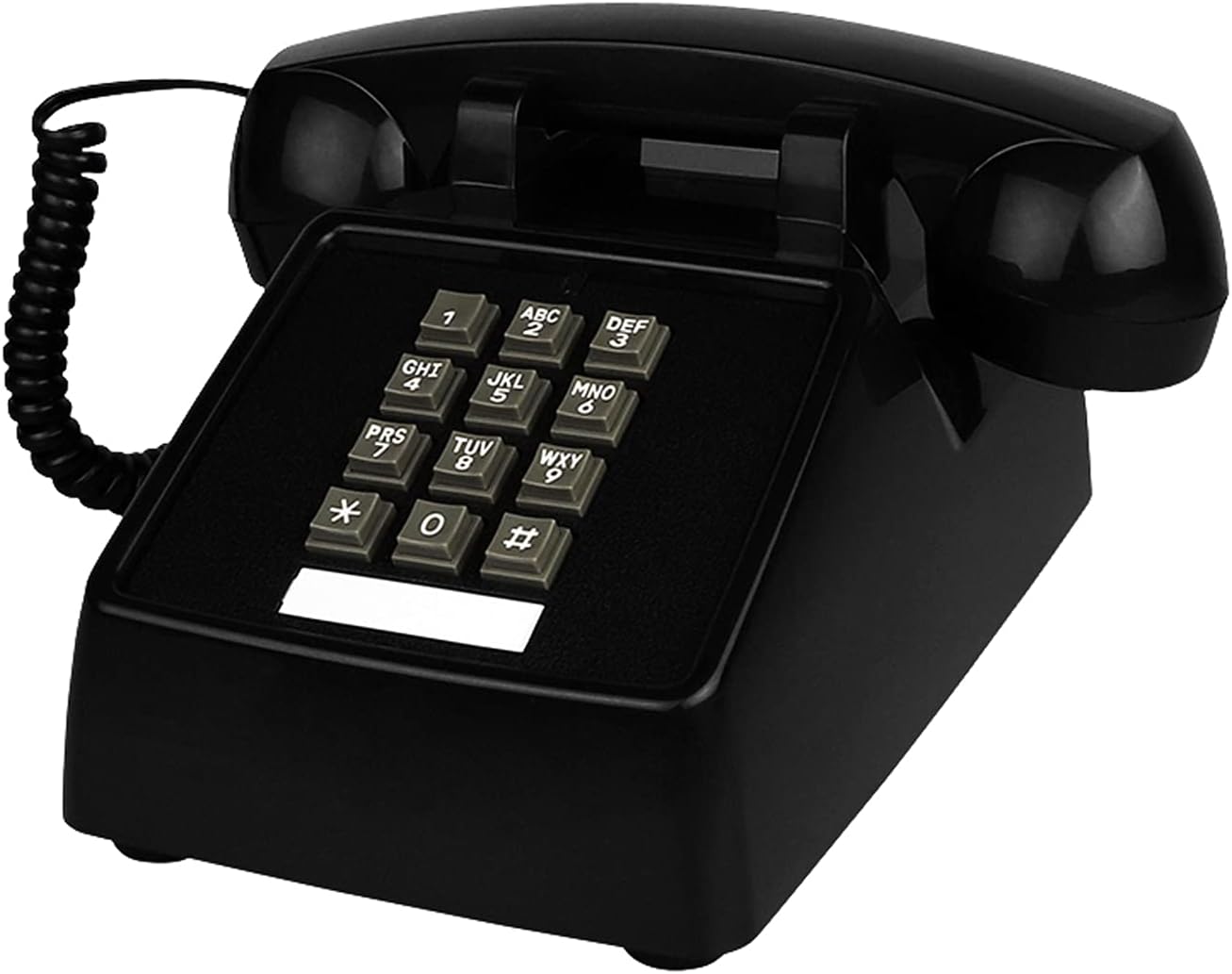 Landline Phone for Home Retro Amplified Single Line Corded Desk Telephone with Extra Loud Ringer Land Line House Phone Old Fashion Telephones for Seniors (Black), ivory (1968 90s phone)