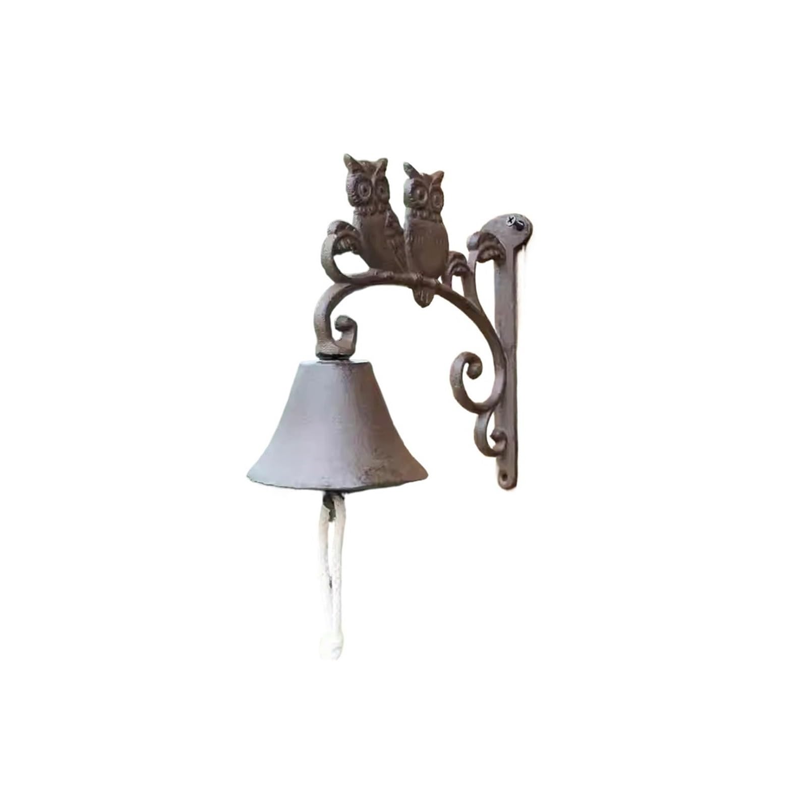 Ruwlfe One Color Cast Iron Door Bell Manual Doorbell For Home, Door, Bar