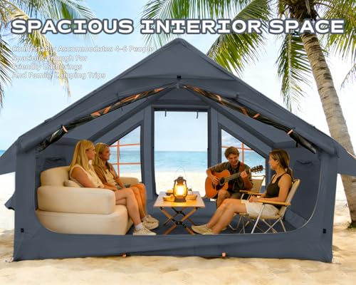 Carpa Inflable para Camping 4 Personas, Fácil Montaje miniatura 3