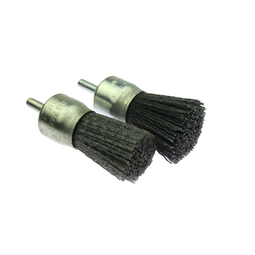 Szczotka druciana do szlifierki kątowej 4-częściowa szczotka do polerowania drutu ściernego 25 mm * 6 mm wiertarka z nylonowego drutu Akcesoria do ściernic(4pcs Coarser P120)
