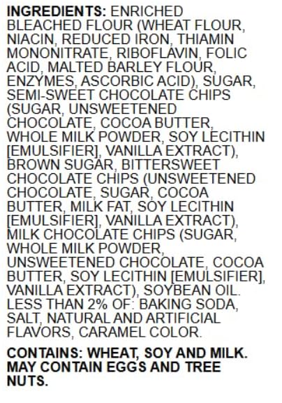 Triple Chocolate Cookie Mix, 3 pk.