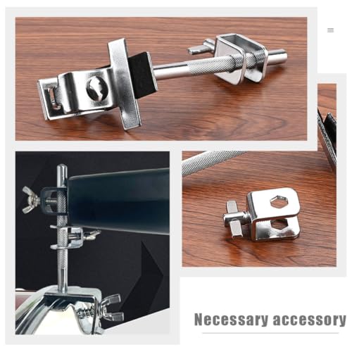 Pinza para cowbell metálica pequeña para set de batería miniatura 3