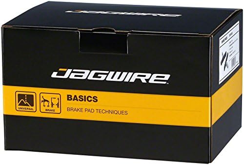 Jagwire - Mountain Sport Threaded Rim Brake Bike Pads | for MTN, Cruiser, Hybrid Bicycles | Compatible with V-Brake Bikes | Box 50 Pair | Black