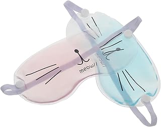 FRCOLOR Viseira Noturna 2Pcs Máscara De Gelo De Dormir Gel Pack De Gelo De Animais De Dormir Refrescantes Quentes Frias Frias De Olhos Vendadas Refrescantes Olho Refrescante