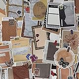 Vintage Scrapbooking Papers Kit, 80 Pcs Antique Decorative Memo/Notes for Junk Journal Supplis for R