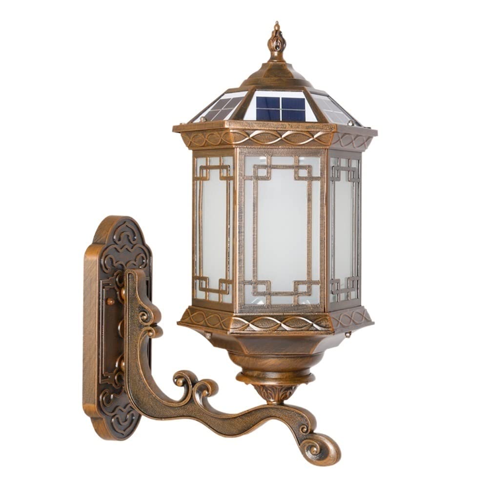 Applique murale solaire vintage pour illuminer vos soirées chaleureuses sur la terrasse