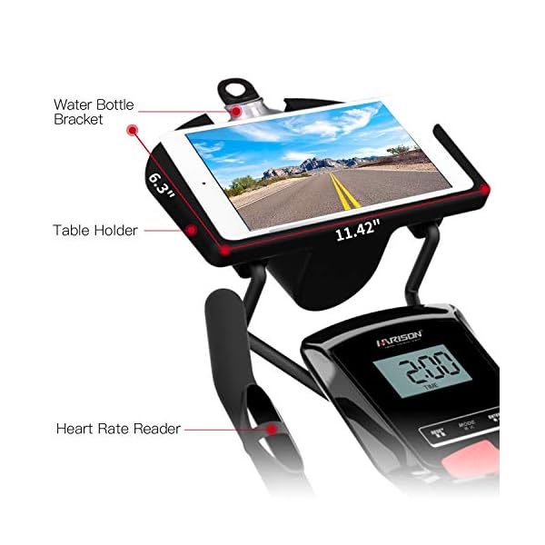 Magnetic Upright Exercise Bike Stationary Indoor Cycling Bike with Tablet Holder for Home Cardio Workout 300 LBS Capacity