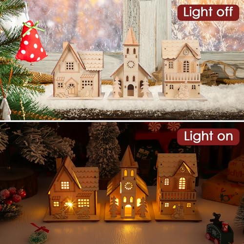 Decoración navideña Hemobllo: 3 casas de madera luminosas para dar calidez a tu escritorio 3