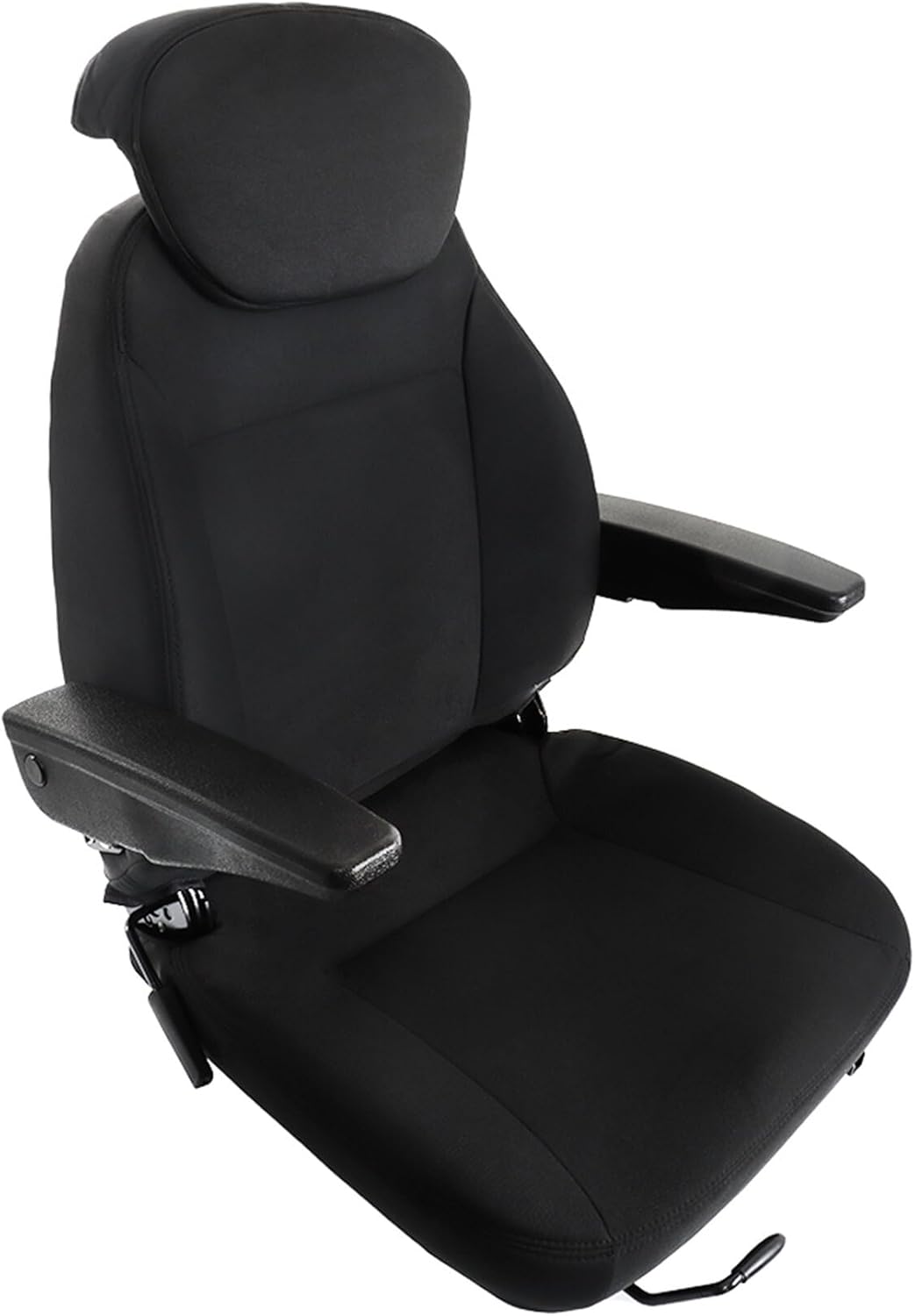 waltyotur Seat Assembly 440000BK Replacement for New Holland Loader Backhoe 555 555A 555B 555C 555D 555E 575D with Headrest KM440 603763
