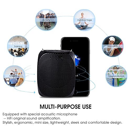 Mini altavoz con micrófono para profesores en excursiones y discursos 3