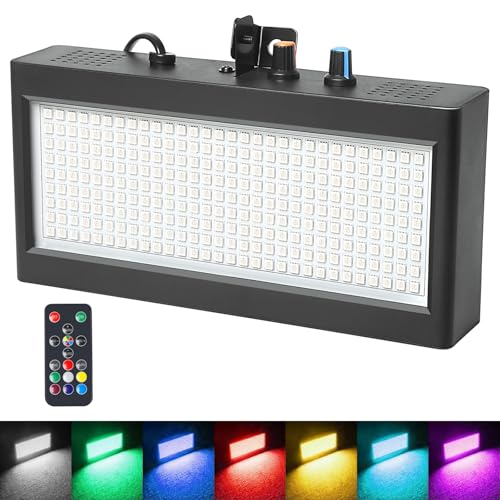 270LED Stroboscope Telecommande Dj Jeux de Lumiere Pour Soiree Strobe Light, LED Couleur Lumière Stroboscopique Avec Télécommande Flash Disco Lights...