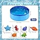 Katzenpool, Mit Fisch Wasser Spielzeug Faltbarer Pool 50x10cm Katzen Pool, Interaktives Wasserspielzeug, Tragbares Katzen Hundepool für Katzen und Hunde zum Spielen Baden Verwendet