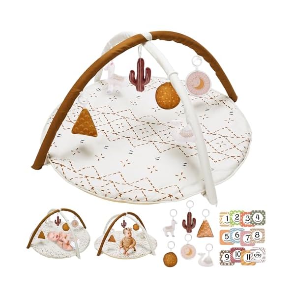 Tummy Time Activity Mat, Macrame Ba...