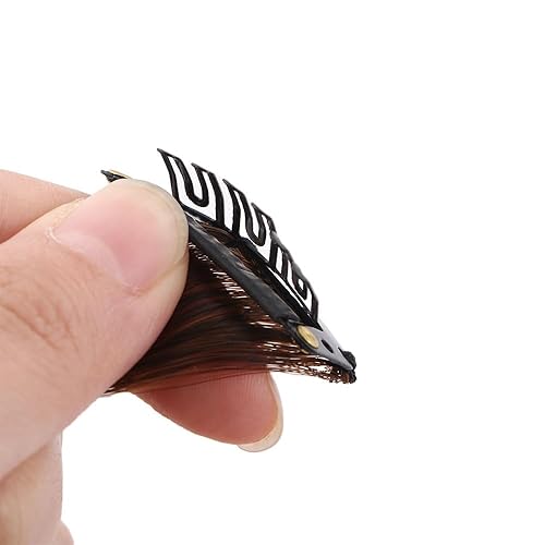 Miniatura 3 de Vctitil Flequillo de pelo falso para mujer, fleco lateral natural, flequillo lateral largo, ondulado y rizado, flequillo frontal lateral (marrón