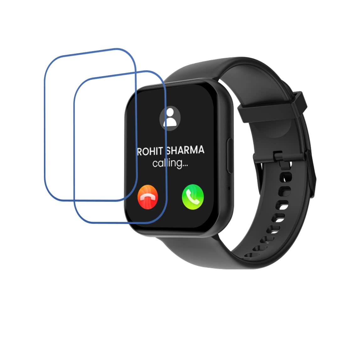 DVTECH� (Pack of 02 Best Fit Smartwatch screen protector for Tagg Verve Connect Max (Not a Tempered glass)