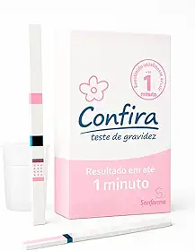 Teste de Gravidez Confira Resultado em 1 Minuto 99,9% de Precisão Frasco Coletor Embalagem Discreta (10)