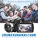 Videokamera 4K Camcorder 48MP mit IR Nachtsicht, 18X Digitalzoom 30FPS Video Kamera Recorder, 3.0-Zoll-LCD Touchscreen Webcam Vlogging Camera für YouTube mit Fernbedienung, SD-Karte und 2 Akkus