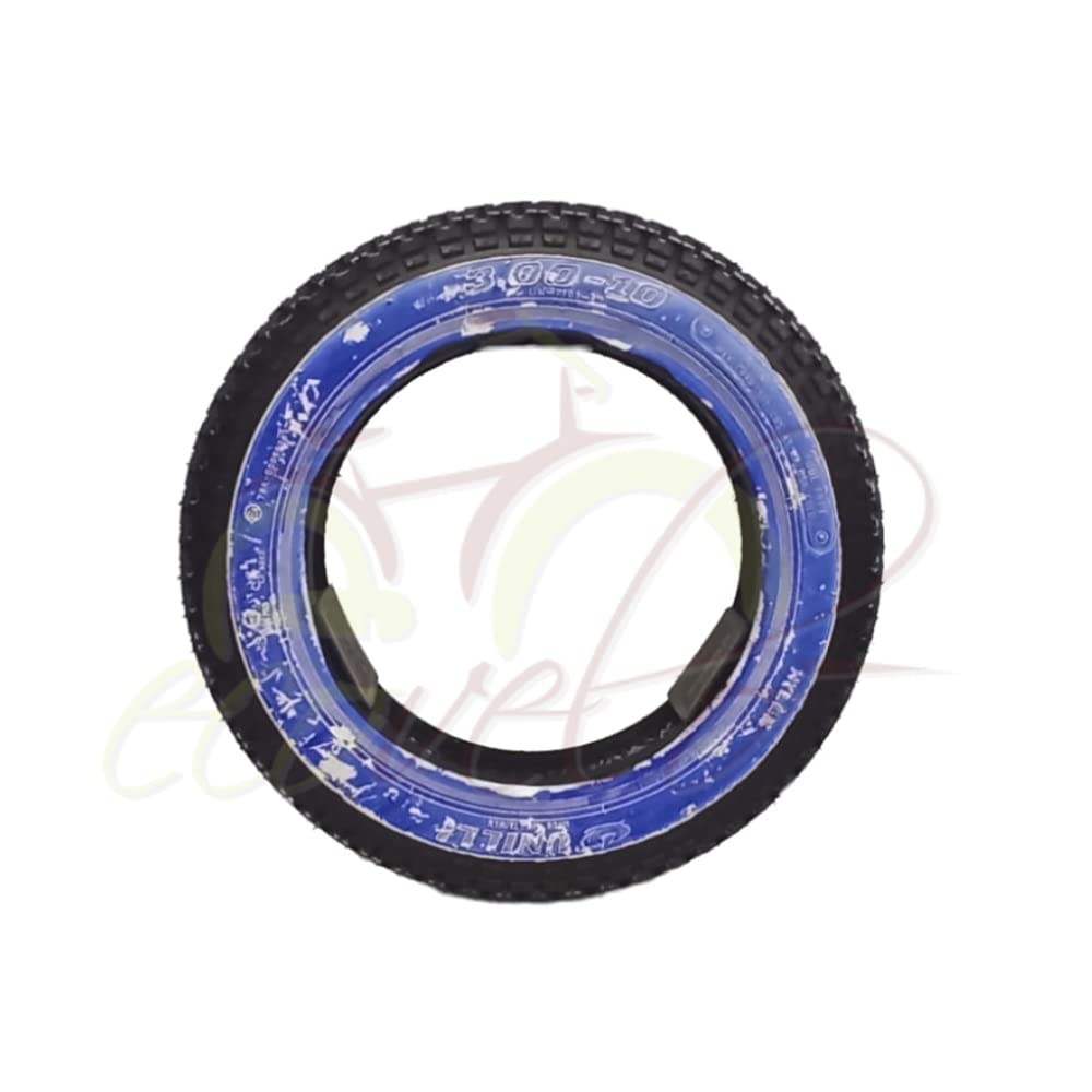 KIT 2 GOMME 3.00-10 COMPATIBILI CON VESPA 50 SPECIAL VESPA PK 50-50 XL VESPA 125 PRIMAVERA + CAMERE PNEUMATICI FASCIA BIANCA