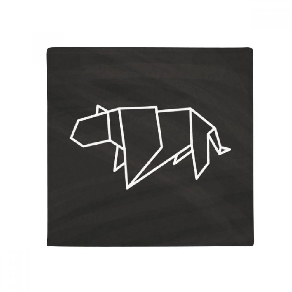 Tapis de sol animaux géométriques antidérapant multicolore 50x50cm pour salon