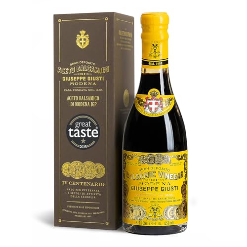 Giusti - Aceto Balsamico Di Modena Igp 4 Medaglie D'oro - Champagnotta 250Ml Con Astuccio