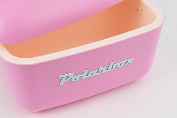 Polarbox 20L Cool box, Ice Box, Large Cool Box, For Picnics, Beach, Camping, Garden, Cool Storage Box - Bubblegum Pink Cyan Pop