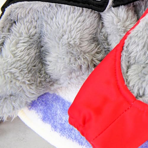 Izefia Hundemantel Haustier Bekleidung Jumpsuit Winddichte Kalte Wettermantel Sportjacke Warme Winter Dicke Kleidung Schneefeste Mantel Baumwolle Hundemantel für Kleine Hund Mittlere Hundekatze