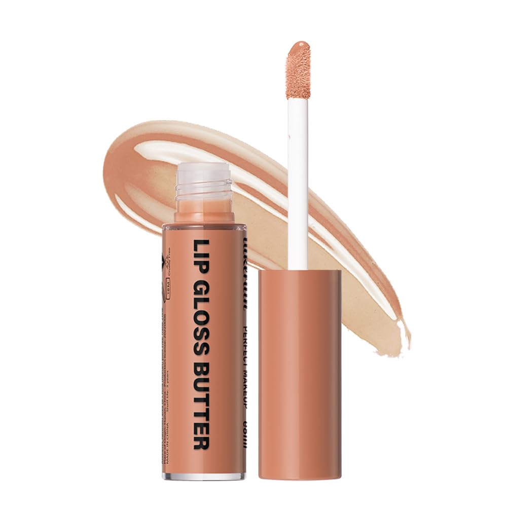 Fovcos Professional Makeup Butter Lip Gloss Moisturizing Lip Glow Oil Hydrating Lip Balm Lip Tint Stain Lip Plumping