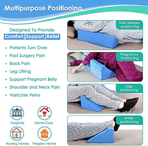 Oreillers compensés pour dormir apaisé : positionneurs du corps avec double housse confort - 6
