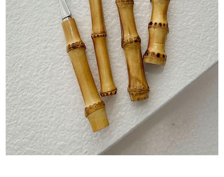 Juego de cubiertos de 5/20/30/40/50/60 piezas, mango de madera de bambú, cubiertos de acero inoxidable, cuchillo creativo para carne, tenedor, cuchara, tenedor, cuchara, tenedor, cuchara